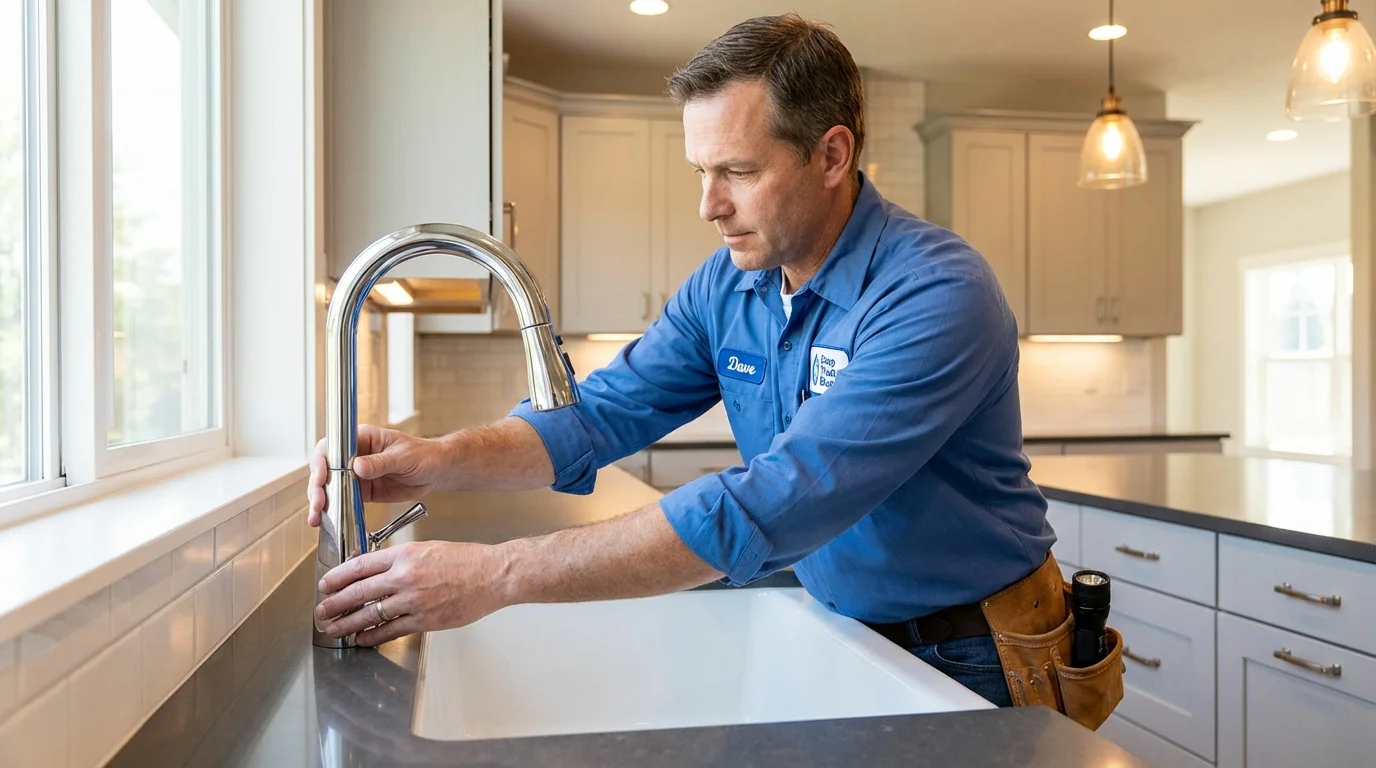 Kitchen faucet installation by Johns Plumbing LLC in Sacramento