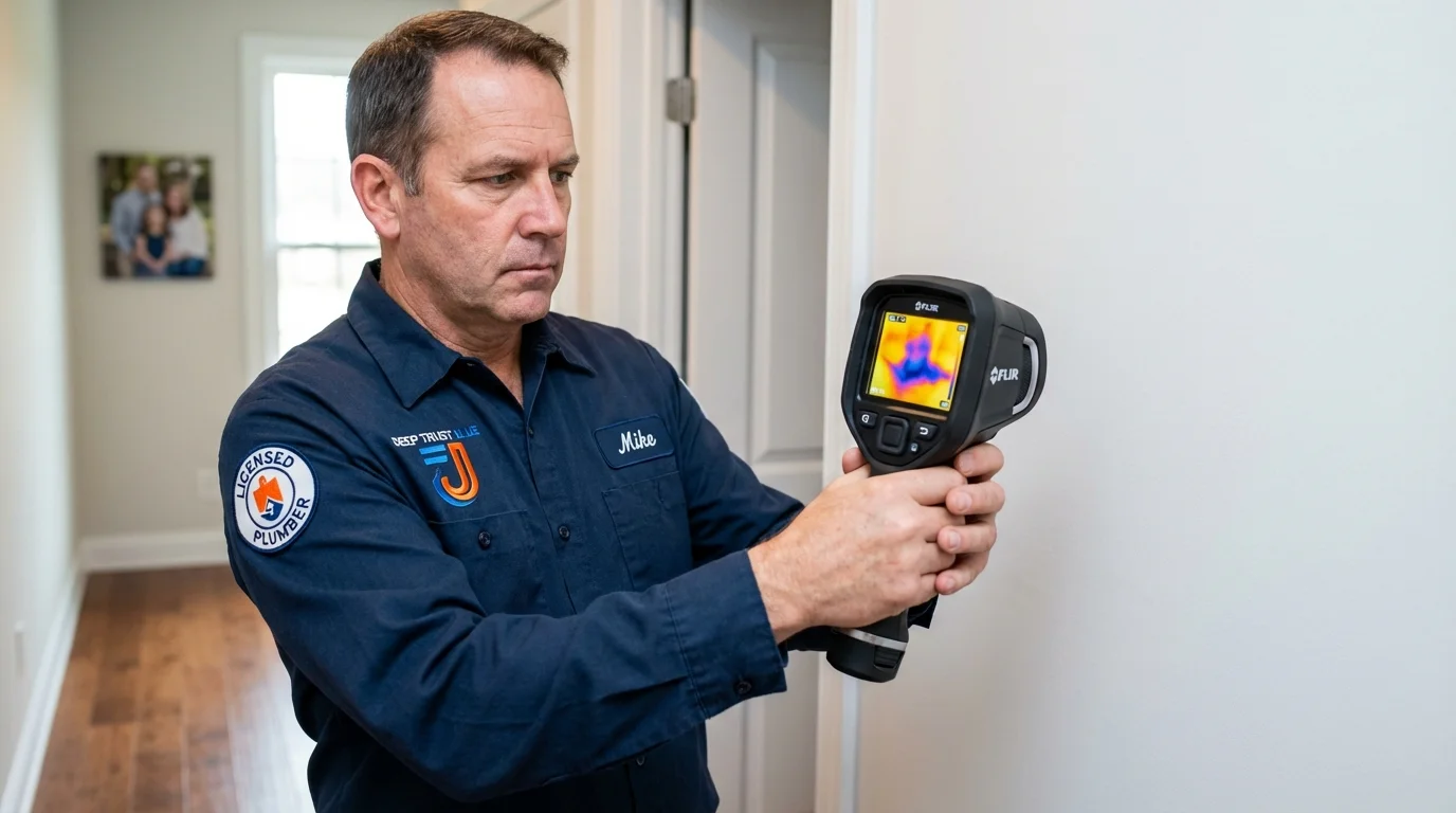 Thermal imaging leak detection by Johns Plumbing LLC in Sacramento